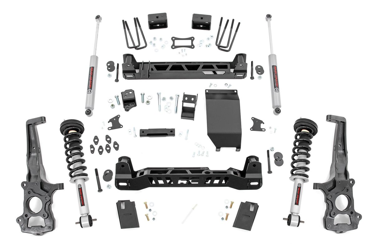 Ford Ranger Suspension Lift Kit - Front + Rear - Rough Country - 6 Inch Lift Kit + N3 Struts - '19-'23